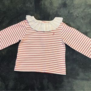 Jacadi size 3T shirt with ruffle neck Never worn